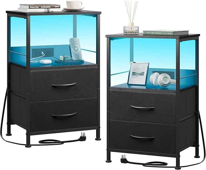 WLIVE Night Stand Set of 2 by WLIVE