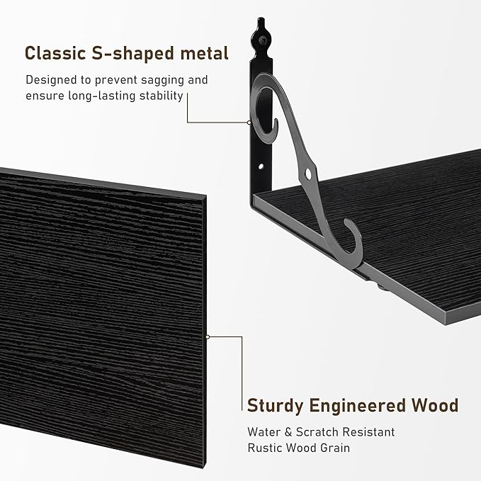 Dreamland Deep Floating Shelves, Wide Display Shelf Wall Mounted - Image 3