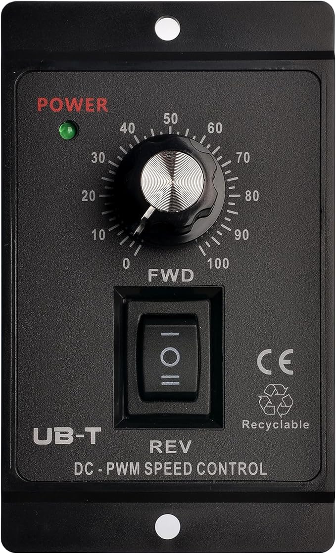matell DC 12-60V 20A PWM Brush Motor Speeds Controller, Motor Forward&Reverse by matell