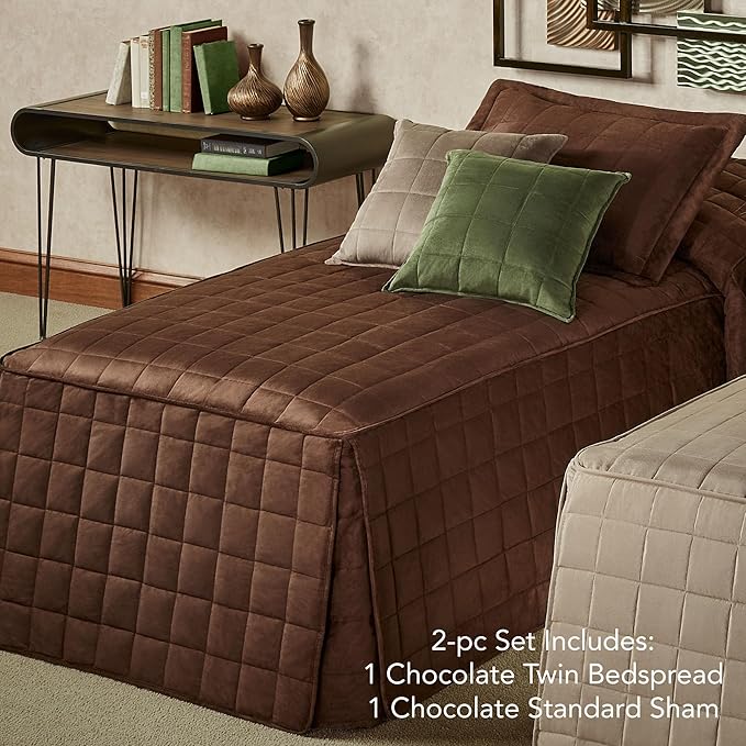 Touch of Class Camden Luxury Bedding | Neutral Chocolate Brown Color | Classic - Image 2