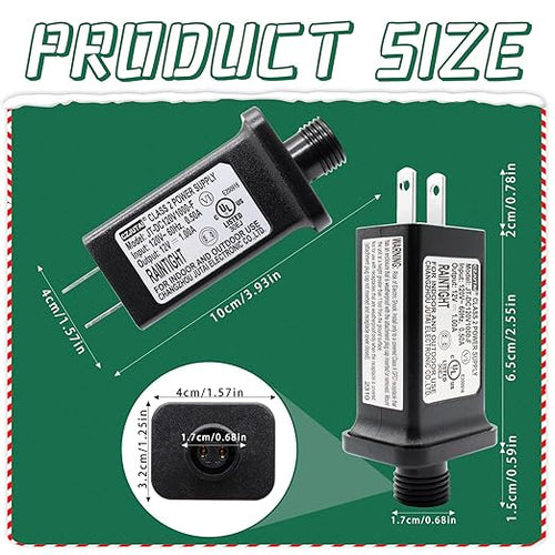 12V 1A Replacement LED Transformer Model JT-DC120V1000-F Class 2 Power Supply - Image 2