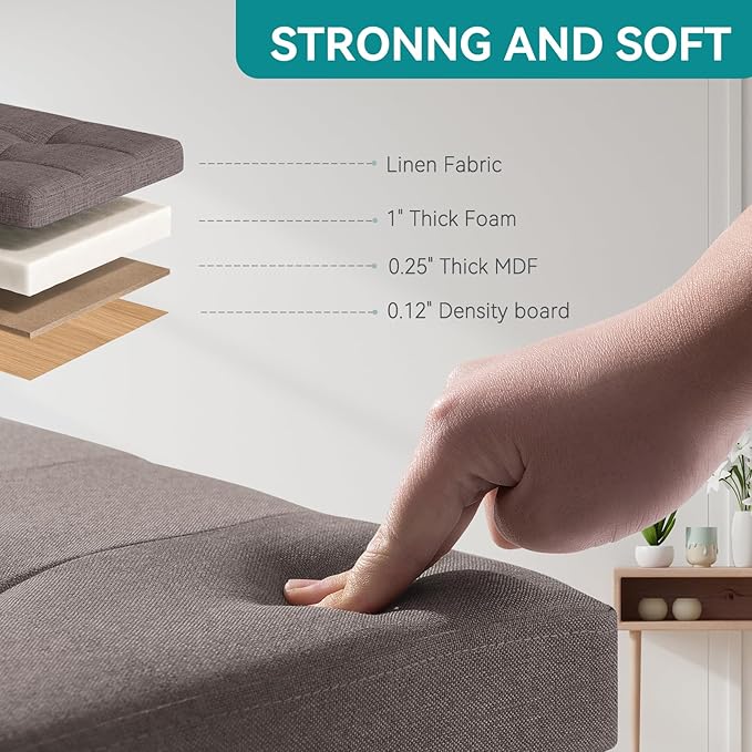 BRIAN & DANY Ottoman with Storage, Small Storage Ottoman - Image 4