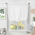 DriftAway Double Layer Linen Blackout Tie Up Curtains Thermal Insulated Fully by DriftAway