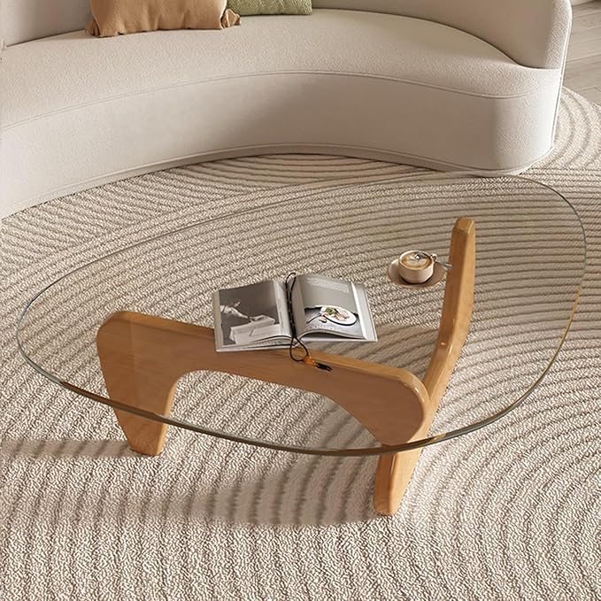 Modern Glass Coffee Table, Mid Century Small Coffee Table, Coffee Table - Image 8
