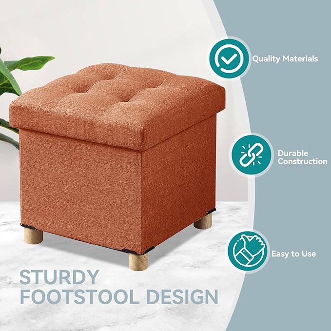 BRIAN & DANY Ottoman with Storage, Small Storage Ottoman - Image 5