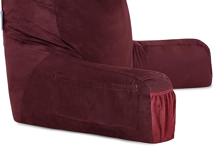 Husband Pillow Medium Aspen Edition Arizona Maroon, Sit Up Reading & Bed Rest - Image 8