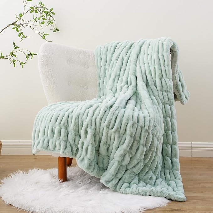 BATTILO HOME Faux Fur Throw Blanket - Image 8