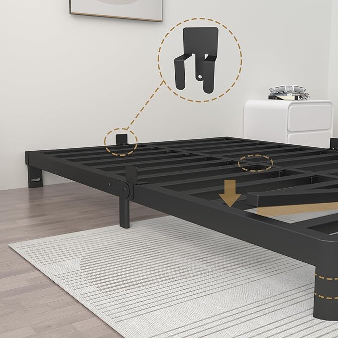 ITIMIDI 4 Inch King Size Bed Frame - Image 4