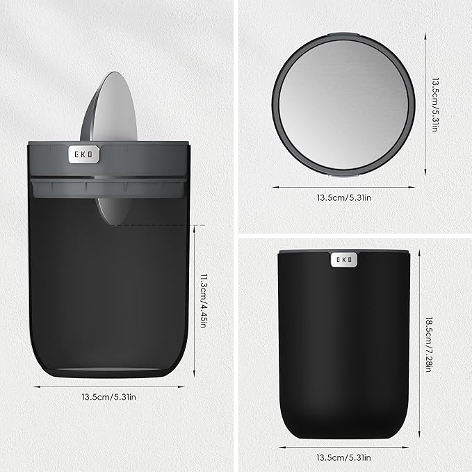 EKO Fandy 0.58 Gal/2.2L Mini Trash Can - Image 2