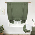 DriftAway Double Layer Linen Blackout Tie Up Curtains Thermal Insulated Fully by DriftAway