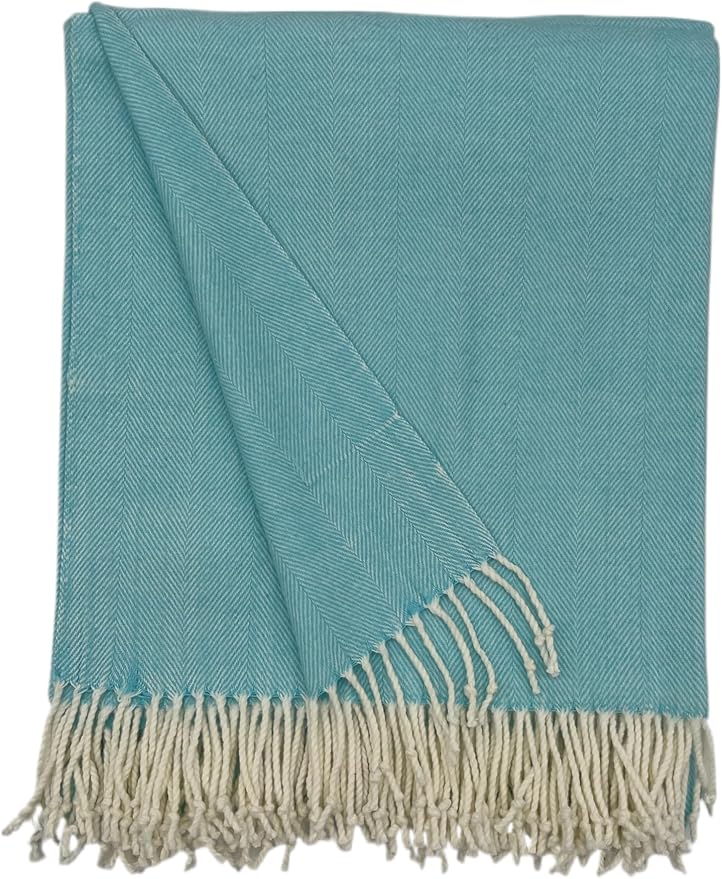 Alashan Cotton Acrylic Adirondack Herringbone Woven Throw by Alashan