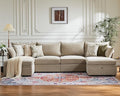 ABCASA 134.6" Oversized Modular Sectional Sofa, 6 Seater U Shaped Couch by ABCASA