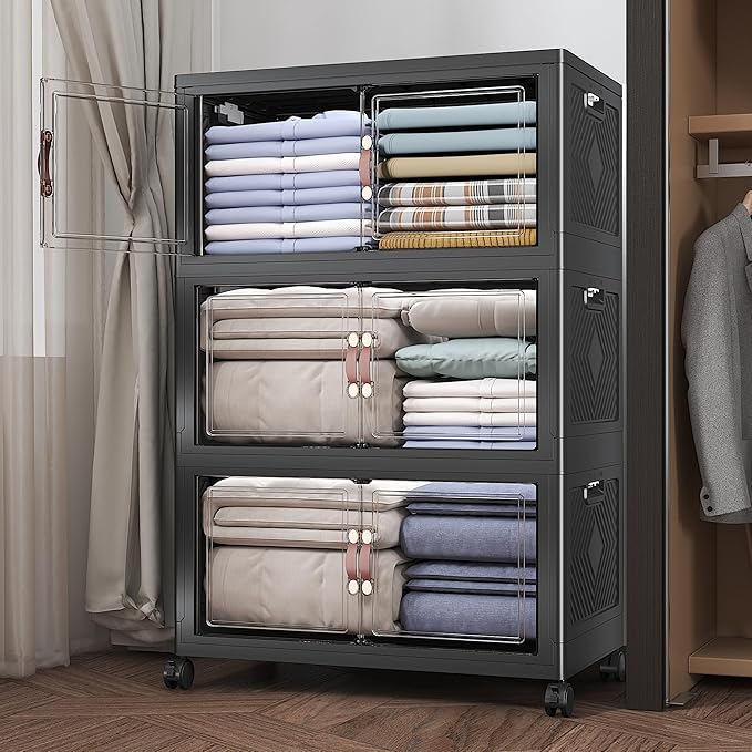 Extra Large Stackable Storage Bins by VNVTO