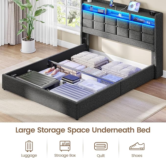 Lift Up Full Size Bed Frame - Image 5