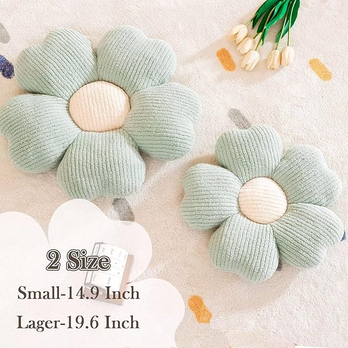 Kcvvcr Flower Throw Pillow, Cute Flower Shaped Pillow Decorative Throw Pillow - Image 2