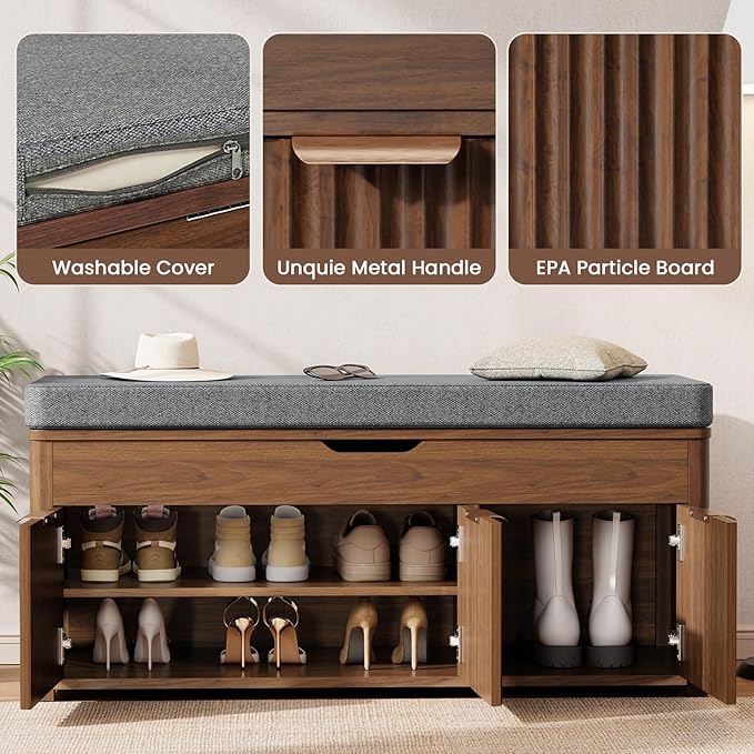 Shoe Bench with Storage - Image 5