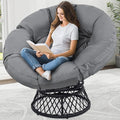 46" Giant Oversized Rattan Papasan Chair by KROFEM