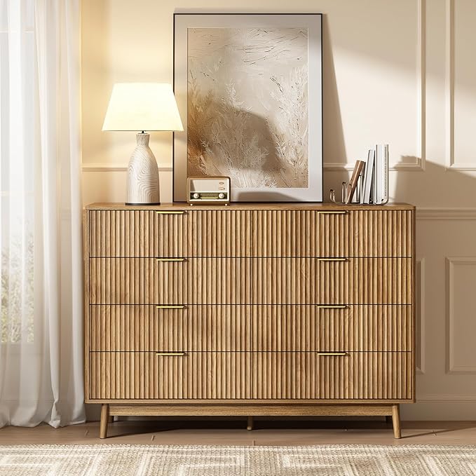 CARPETNAL Fluted 8 Drawer Dresser - Image 3