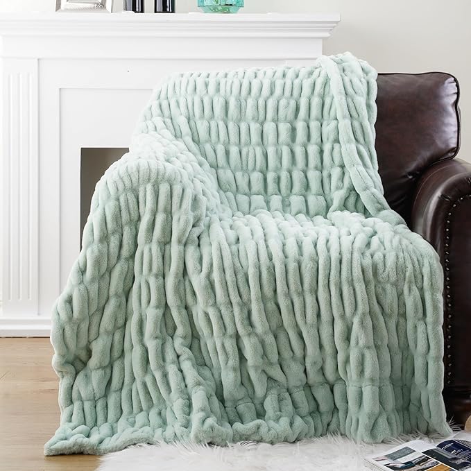 BATTILO HOME Luxury Faux Fur Throw Blanket - Image 6