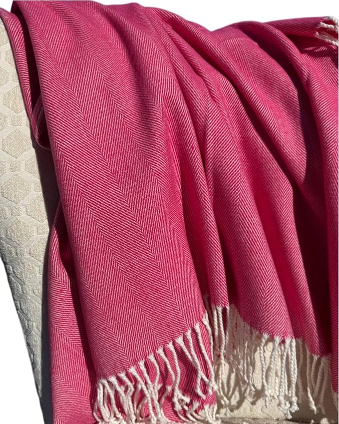 Alashan Cotton Acrylic Adirondack Herringbone Woven Throw - Image 3