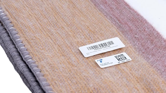 QISU Alpaca Wool Blanket Throw | Large, Variegated | 85 x 65 inches | Ultra-Soft - Image 6