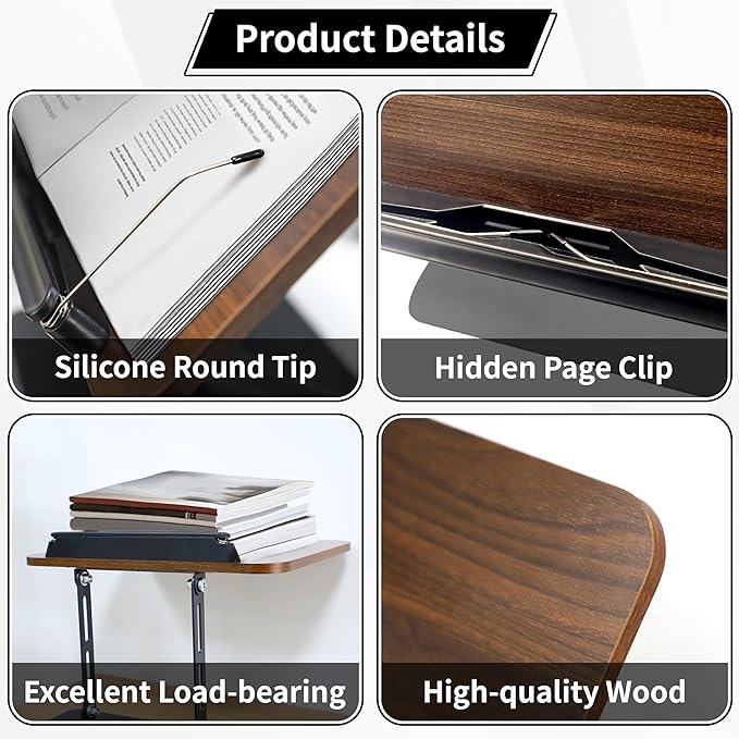 New Upgrade Book Stand for Reading, Book Holder - Image 3