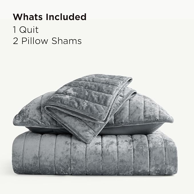 Bedsure Velvet Quilt King Size Set - Image 7
