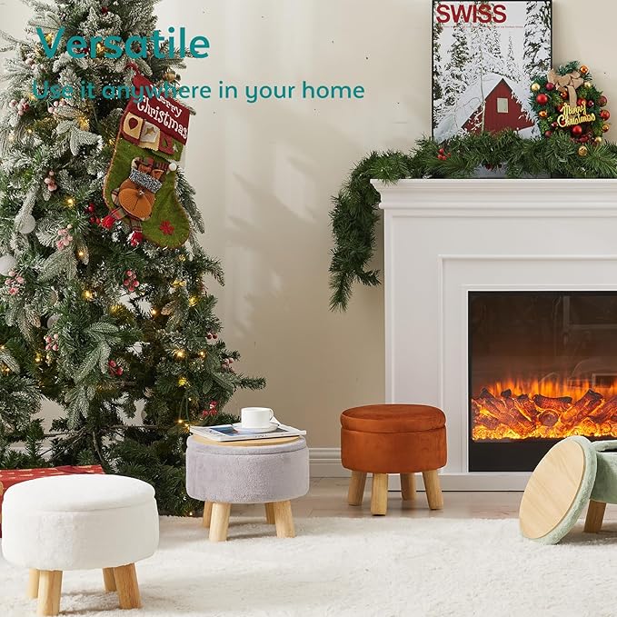 FIMIVIBI Small Foot Stool Ottoman - Image 6
