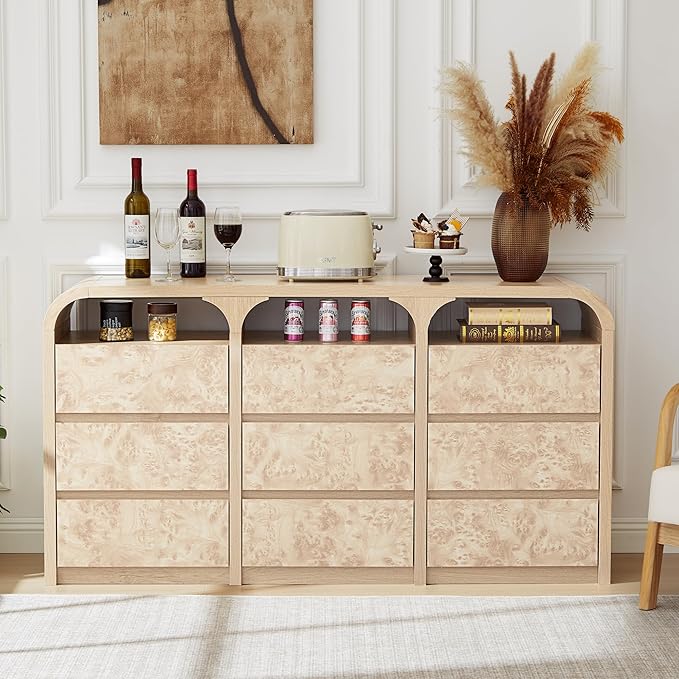 9 Drawer Dresser for Bedroom, Modern Chest of Drawers - Image 3
