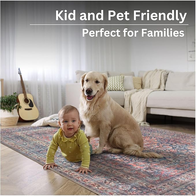 Bloom Rugs Washable Non-Slip 4' x 6' Rug - Image 10