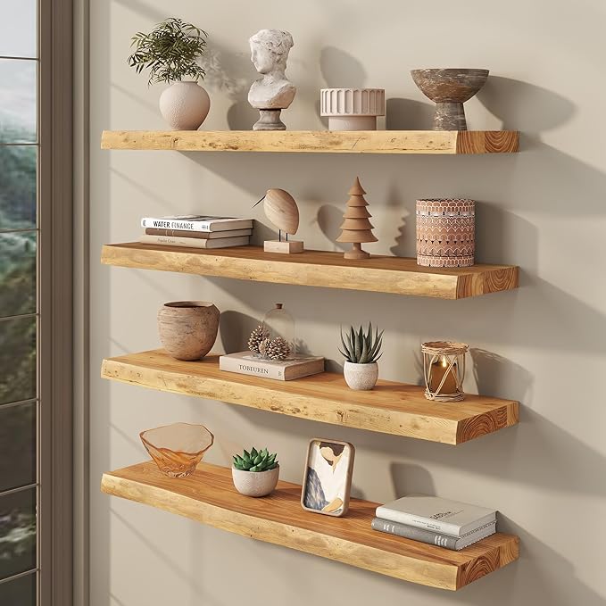 fuqing Live Edge Floating Shelves - Image 2