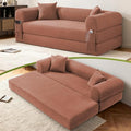 80" Convertible Sofa Bed, Corduroy Folding Sleeper Sofa Bed Queen by GJQFurniture