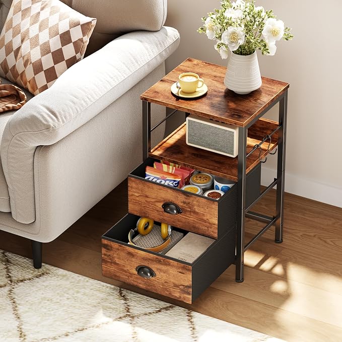 Furologee Night Stand Set of 2, Nightstand - Image 5