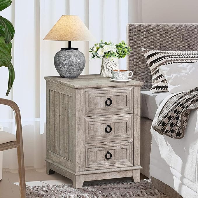 Farmhouse Night Stand Set of 2, Dresser - Image 4