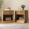 Miereirl Fluted Nightstands Set of 2 by Miereirl