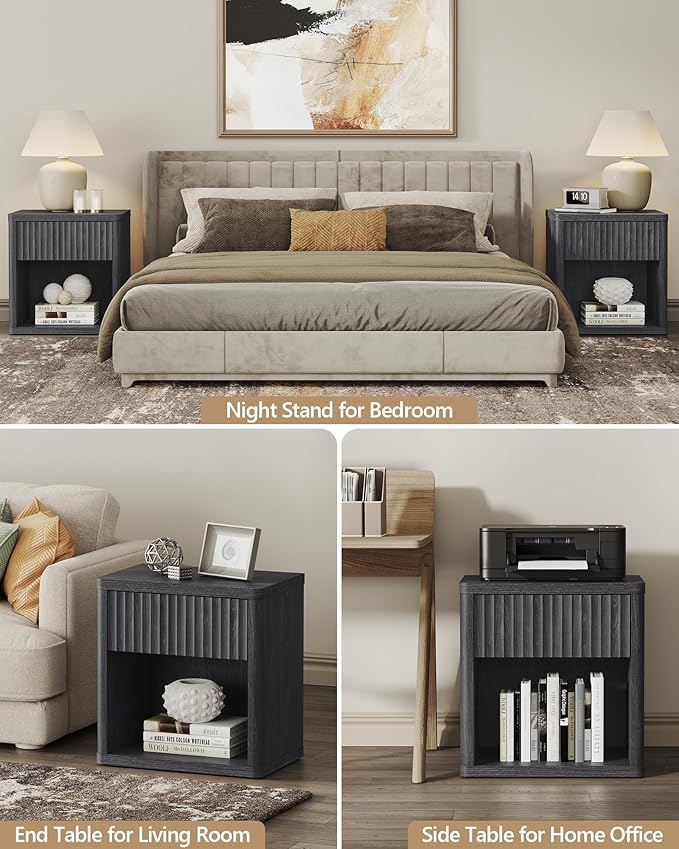 SICOTAS Night Stand Set of 2 Nightstands - Image 7