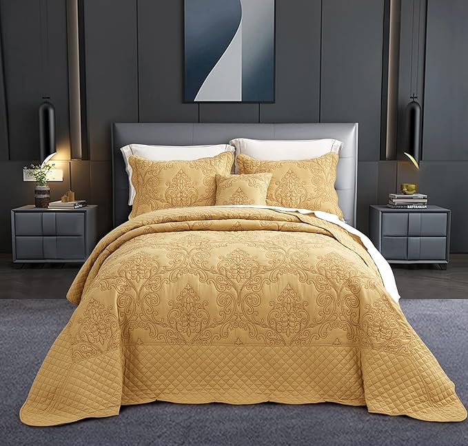 CHIXIN Bedspread Coverlet Quilt Set Full Size by CHIXIN