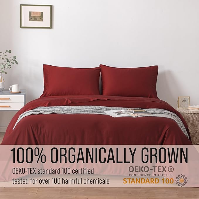Bella Coterie Luxury Bamboo Viscose Split King Size Sheet Set | 2 Fitted Sheets - Image 5