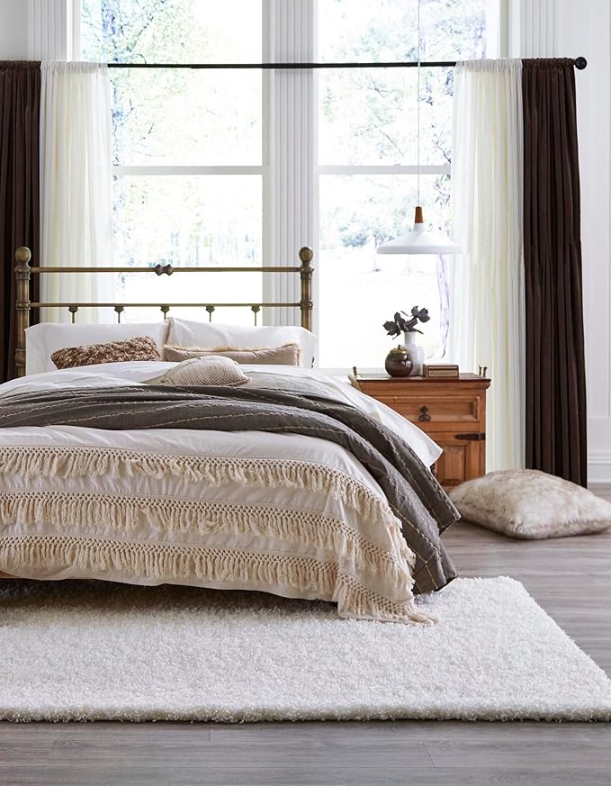 Unique Loom Solid Shag Collection Area Rug - Image 3