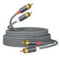 AGVEE 6.6ft RCA Cable, 2 RCA Male Thickened Six Claws Plug Stereo Auxiliary by AGVEE