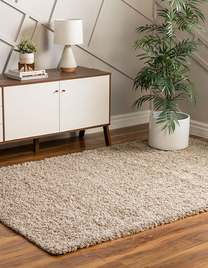 Unique Loom Solid Shag Collection Area Rug - Image 4