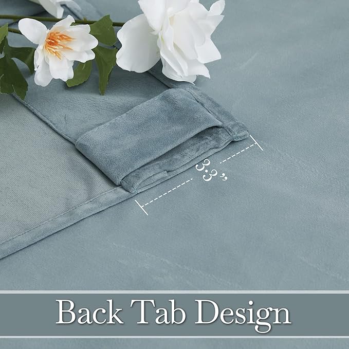 RYB Home Velvet Room Divider Curtains - Image 3