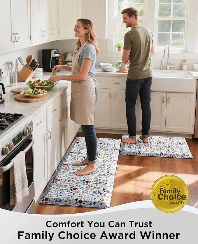 Ophanie Kitchen Mats for Floor, 3/4 inch Thick, 20x32 Anti Fatigue Cushioned Mat - Image 8
