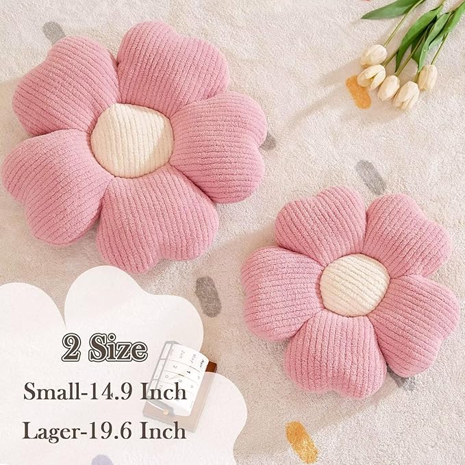 Kcvvcr Flower Throw Pillow, Cute Flower Shaped Pillow Decorative Throw Pillow - Image 2