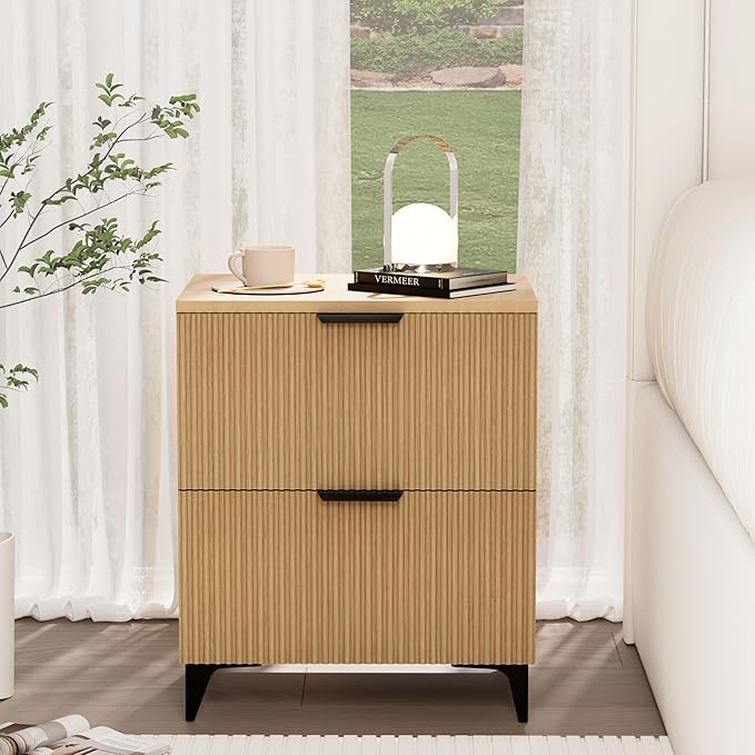 Royal Windsor Small Fluted Nightstand Set of 2 - Image 8