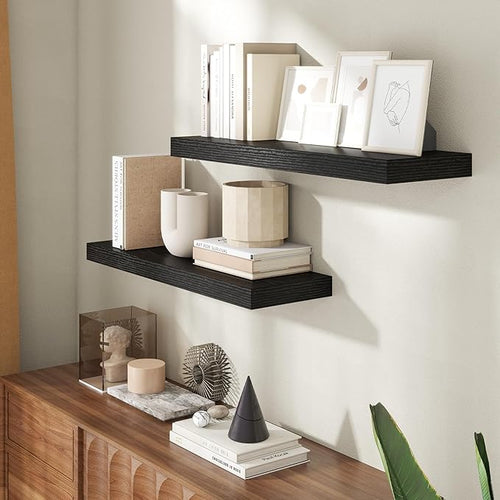 30 Inch Floating Shelves for Wall, 8 Inch Deep Floating Shelf for Storage & - Image 2