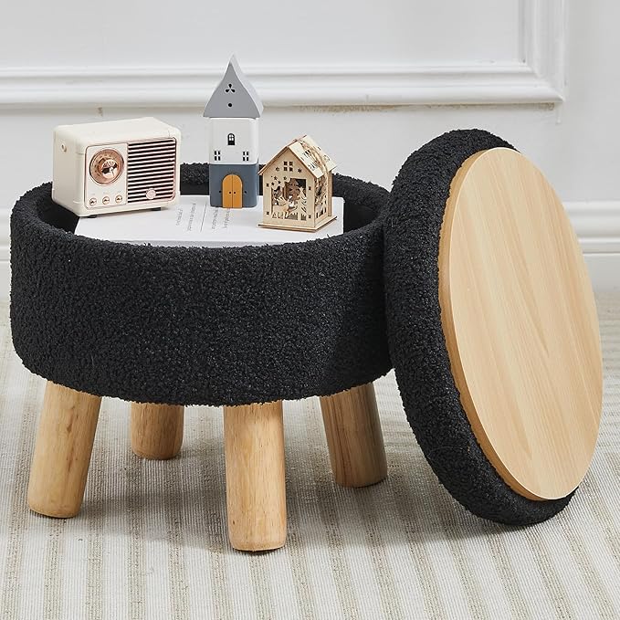 FIMIVIBI Small Foot Stool Ottoman by FIMIVIBI