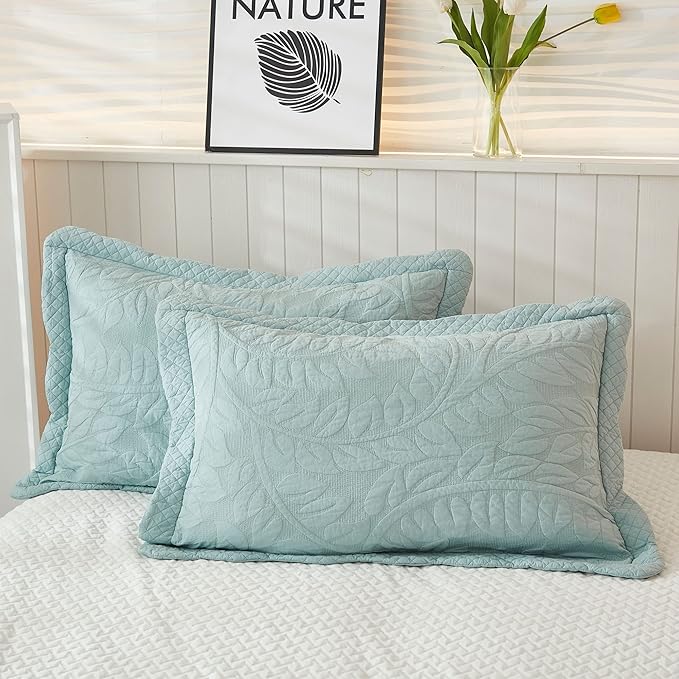 MarCielo 3-Piece 100% Cotton Oversized Bedspread Lightweight Quilt Coverlet - Image 7