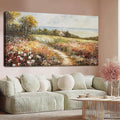 YETHEN WAL Wildflower Meadow Landscape Wall Art by Unknown