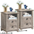 18" Farmhouse Night Stands Set of 2 by Joaxswe
